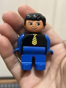 Lego Duplo Vintage People Boy Business Suit Figure Building Brick Toy - Picture 1 of 2