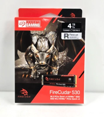 Seagate FireCuda ZP4000GM3A013 530 4TB PCI-Express 4.0 x4 NVMe (v1.4) 3D NAND TL - Image 1 of 4