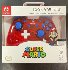 Rock Candy Wired Controller For Nintendo Switch [ Mario Edition ] NEW - Picture 1 of 6