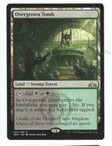 MTG - OVERGROWN TOMB - GUILDS OF RAVNICA - RARE  - Bild 1 von 1