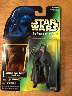 Star Wars POTF Garindan (Long Snoot) con pistola Hold Out 1997 NUEVO Foto 1 de 4