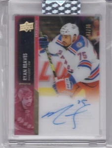 RYAN REAVES 2021-22 CUBIERTA SUPERIOR CLEARCUT EXCLUSIVO AUTOMÁTICO #45/65 RANGERS - Imagen 1 de 2