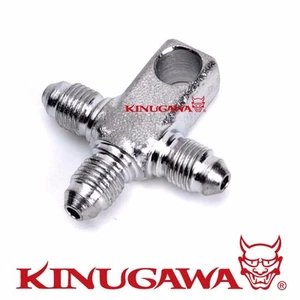 3 Way 3AN Tee Fitting Male JIC Splitter Lug Stainless 304 Brake / Turbo Oil Feed - Picture 1 of 1