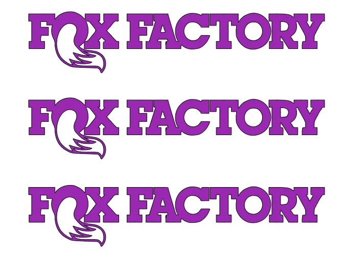 LOSI    FOX    FACTORY  DIE-CUT  Decal   Sticker  (  3 PCS  )  RC Truck NEW - Image 1 of 1