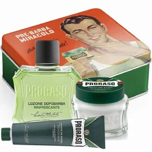 PRORASO SET GINO VINTAGE COLLECTION SAPONE PRE BARBA DOPOBARBA AFTER SHAVE - Foto 1 di 10