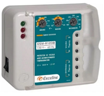 Exceline GSM-R120B Protector Against High and Low Voltage for Refrigeration - Image 1 of 3