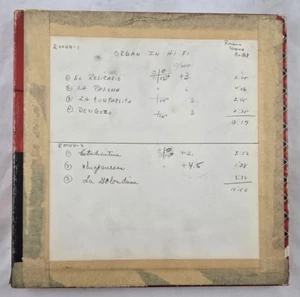 Johnnie Johnson  – ORGAN in HI-FI - Instrumental 1/4" 15 IPS Master Tape R-0044 - Picture 1 of 9