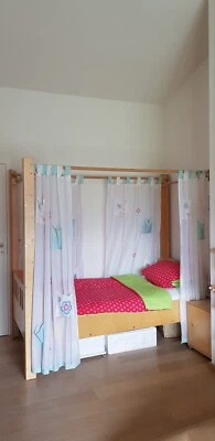 JAKO-O Himmelbett Helene für Prinzessinnen Bett Hochbett Mädchen haBA - Bild 1 von 4