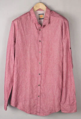 HUGO BOSS Camisa Casual Para Hombre Etiqueta Naranja Talla 2XL - Imagen 1 de 4