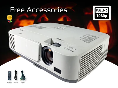 🎃 Perfect 3LCD Projector for Halloween Fun - 3000 Lumens, Full HD, WXGA, USB 👻 - Image 1 of 4