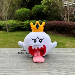 Super Mario Plush Crown King Boo 5.5" Ghost Cute Stuffed Toy Soft Doll - Picture 1 of 4