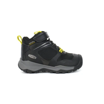 Botas impermeables Keen para niños pequeños/niños pequeños Wanduro Mid negras/plateadas 1028018 Foto 1 de 4