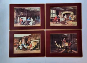 Pimpernel Placemats English Men Drink Scenes Cork Back Table Decor Made England - Picture 1 of 13
