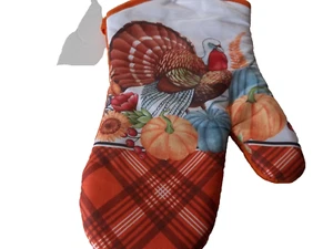 Küche bedruckter Ofenhandschuh (7"x13") TÜRKEI THANKSGIVING HERBST - Bild 1 von 2