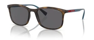 Prada PS 01TS U61144 Havana Rubber Rectangle Polarized Sunglasses - Picture 1 of 10