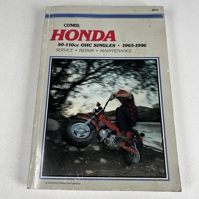 1965 - 1999 Clymer Honda 50-110cc OHC Singles Service Repair Manual M310 - Image 1 of 4