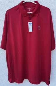 Antigua Los Angeles Angels Pique Xtra-Lite Golf Polo XL Red NWT MSRP $65 - Picture 1 of 6