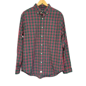 Vineyard Vines Classic Fit Murray Button Down Shirt Mens Size L Red Plaid Preppy - Picture 1 of 10
