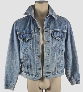 Vintage Mens Levis Blue Denim Jean TRUCKER Jacket Sz 44R - 70506-0214 - USA MADE - Picture 1 of 5