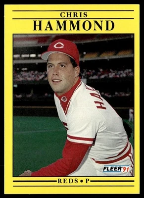 1991 Fleer Chris Hammond Cincinnati Reds #65 - Image 1 of 2