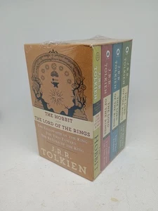 J.R.R. Tolkien 4-Book Boxed Set: the Hobbit and the Lord of the Rings : the Hob - Picture 1 of 4