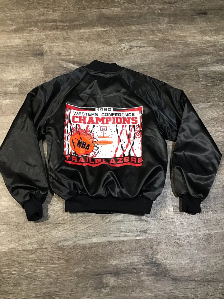 Lot 355-vintage 1990 Chalk Line Jacket  Portland Trail Blazers Champion Size M - Image 1 of 4
