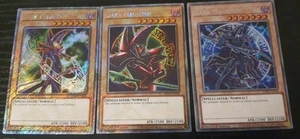 3x Dark Magician Alternative Arts RA04 Platinum Secret Rare Playset YUGIOH NM - Picture 1 of 2