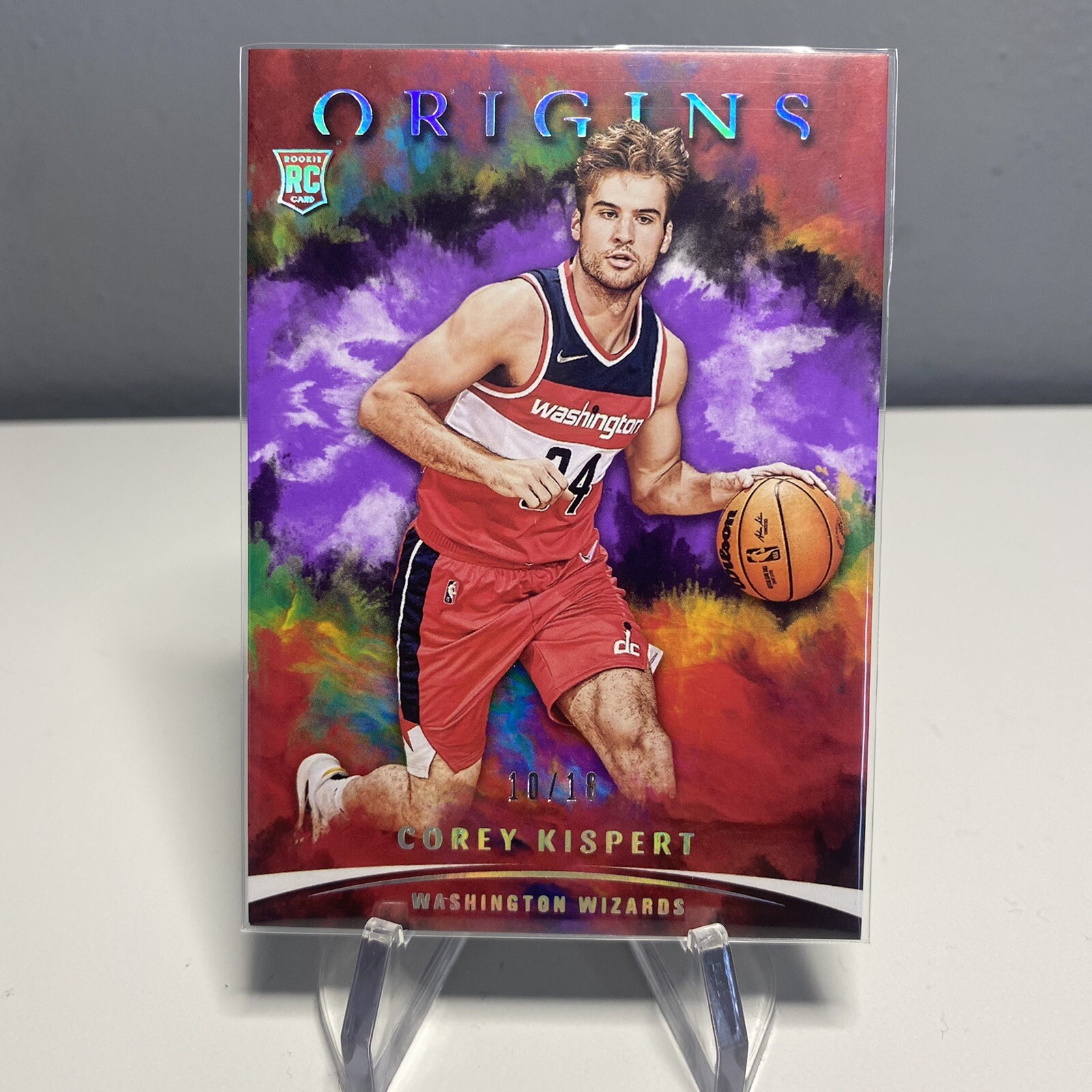 COREY KISPERT 2021-22 Panini Origins Rookie WIZARDS FOTL Purple /18