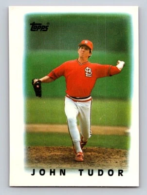 John Tudor 1986 Topps Major League Leaders Minis #64 St. Louis Cardinals - Image 1 of 2