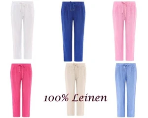 ZWILLINGSHERZ ♥♥ schmale Leinenhose Hose Sommerhose 100% Leinen NEU - Bild 1 von 11