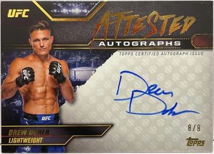 Drew Dober 8/8 Autograph Attested Gold Topps Knockout UFC 2024 - Imagen 1 de 2