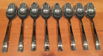 EIGHT Oval Soup Spoons Zwilling J A Henckels BELLASERA Stainless Glossy 7 1/4" - Image 1 of 4