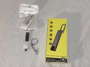 8 in 1 USB-C Hub Type C To USB 3.0 4K HDMI PD Adapter with New 2TB USB! - Picture 1 of 3