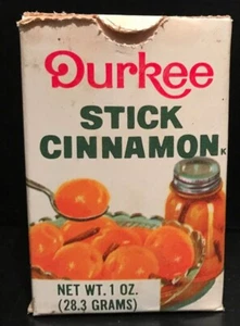 Vintage Durkee Stick Cinnamon Carboard Box - 1980's - Picture 1 of 6