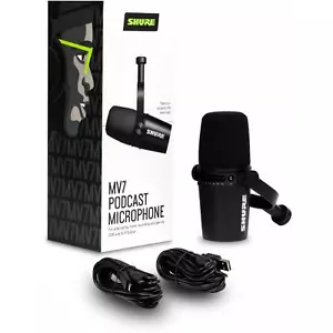 New MV7 Shure Mic Podcast Kit for Podcasting Home Recording Gaming XLR Output - Picture 1 of 8