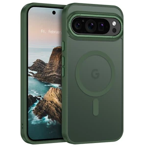 Für Google Pixel 9 Pro XL Frosted Case MagSafe Magnet Stoßfest Slim Cover - Bild 1 von 8