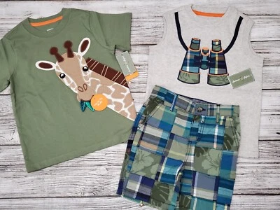 Size 7 NWT Gymboree Summer Safari 3-Piece Outfit  - Image 1 of 4