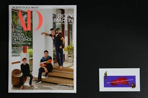 💎ARCHITECTURAL DIGEST AD FEB 2018 RICKY MARTIN TUSCANY OXFORDSHIRE DESIGN💎 - Picture 1 of 1