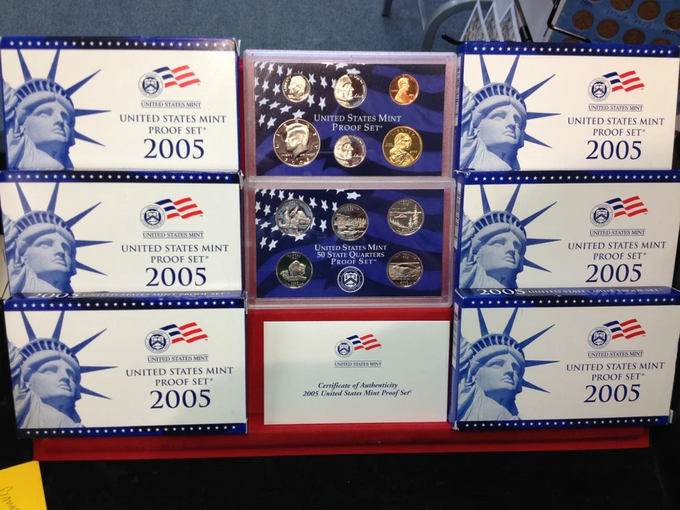 6 Set Lot 2005-S  10 Coin Proof Sets ORIGINAL - Image 1 of 1
