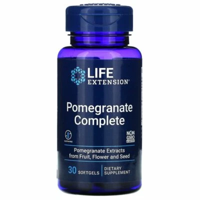 Life Extension Pomegranate Complete 30gels Punicic acid/Punicalagins - Image 1 of 2