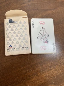 VINTAGE DELTA AIR LINES SET OF PLAYING CARDS  (12A) - Picture 1 of 2