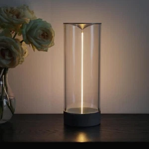 Minimalist Table Desk Lamp Bedside Cordless Rechargeable Modern Nightstand Light - Picture 1 of 18