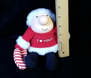 Vintage ZIGGY Doll Plush Toy I Love You Christmas Santa With Candycane - Imagen 1 de 4