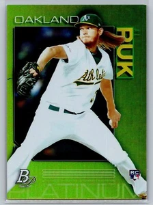2020 Bowman Platinum #45 A.J. Puk Green SP Oakland Athletics - Bild 1 von 2