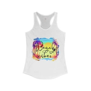 Beach Vibes Women's Ideal Racerback Tank - Picture 1 of 11