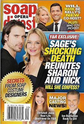 SOAP OPERA DIGEST May 16 2016 Joshua Morrow Sharon Case Lawrence Saint-Victor - Image 1 of 3