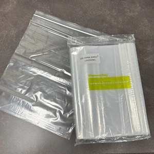 12"x15" Clear 2 Mil Zipper Bags Poly Plastic Reclosable Large Zip Storage 100PK! - Picture 1 of 4