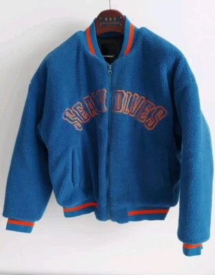 Madqiadyi Vintage Japanese Varsity Sherpa Jacket. Size XXL. - Image 1 of 4