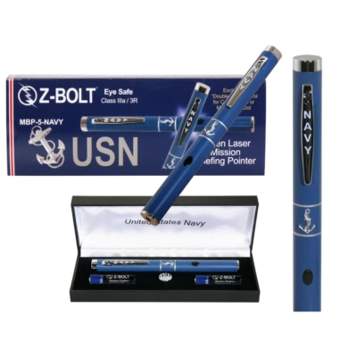 Z-BOLT® US NAVY Green Laser Pointer for Briefings, Graduations, Promotions