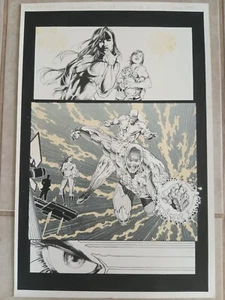 Unity Yearbook #1 Pg. 30 Original X-O Manowar & Solar Splash Page Michael Bair - Picture 1 of 4
